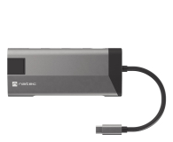 Natec FOWLER PLUS USB-C 8W1 HUB -> USB 3.0 3X, HDMI 4K, USB-C PD, - 1470218 - zdjęcie 3